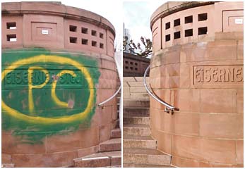 Graffitientfernung Eiserner Steg Frankfurt Graffitientfernung Eiserner Steg Frankfurt