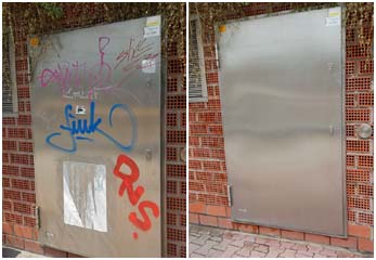 Graffitientfernung Hafentunnel Frankfurt Graffitientfernung Hafentunnel Frankfurt